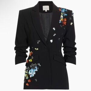 Cinq a Sept Cheyenne Sequin Flower Blazer